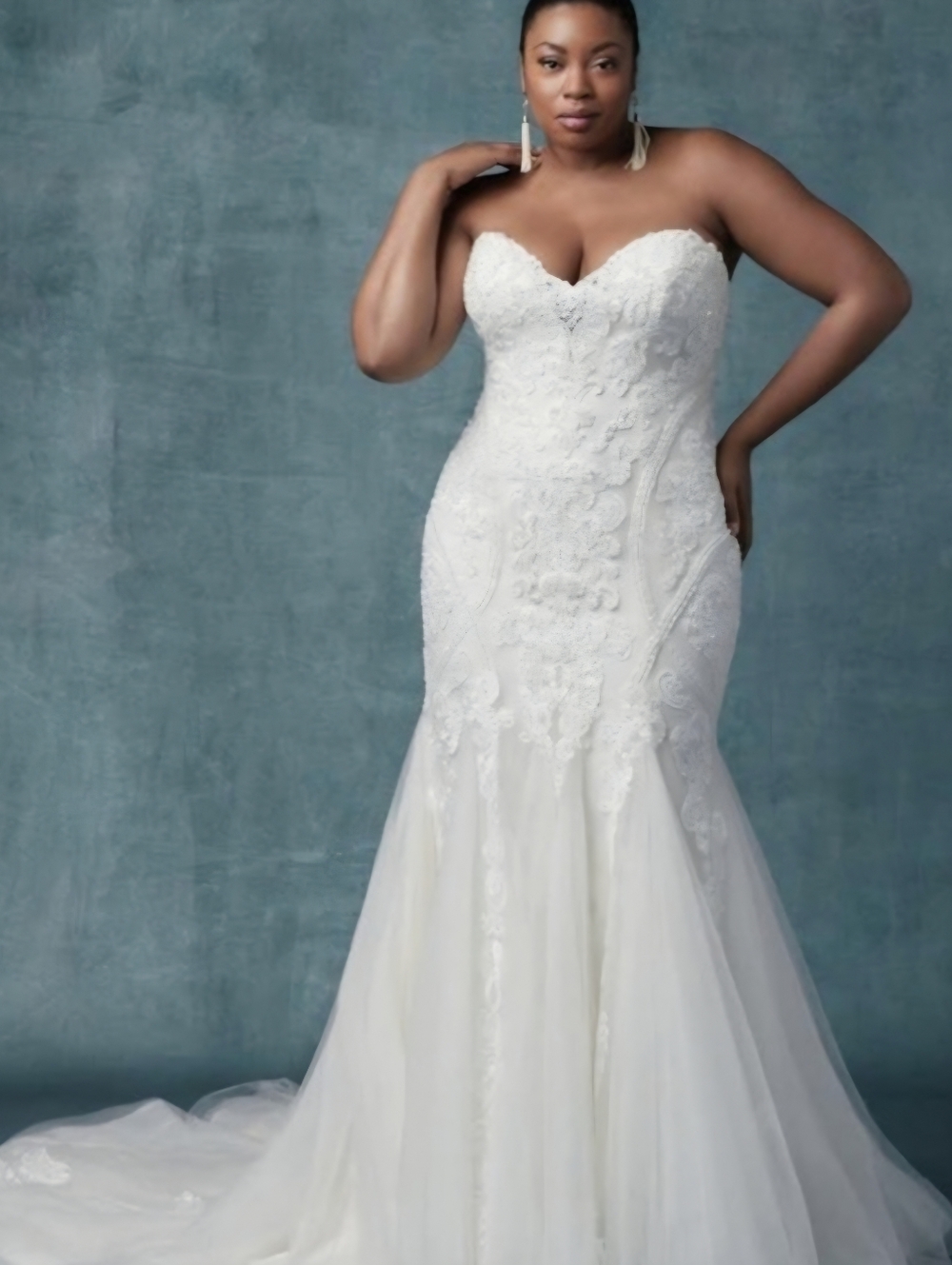 NEW Maggie Sottero Ivory Fit & Flare Wedding Dress